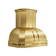 Artisan Brass Custom Metal Vent Hoods with Curved Crown ATHB-15