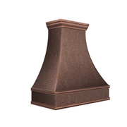Artisan Curved Hammered Copper Range Hood ATHC-02