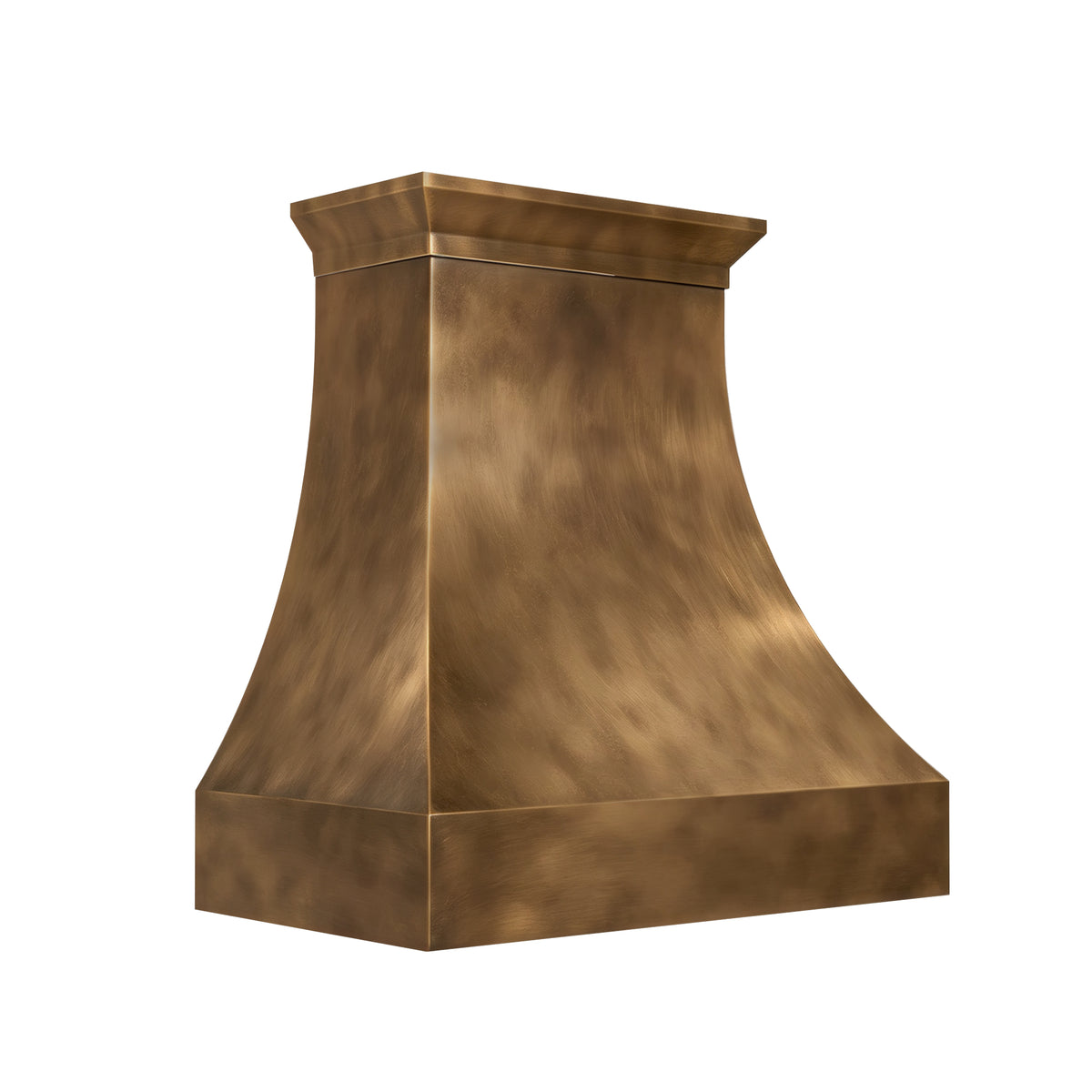 Artisan Florida Custom Brass Range Hood with Curved Shape ATHB-16