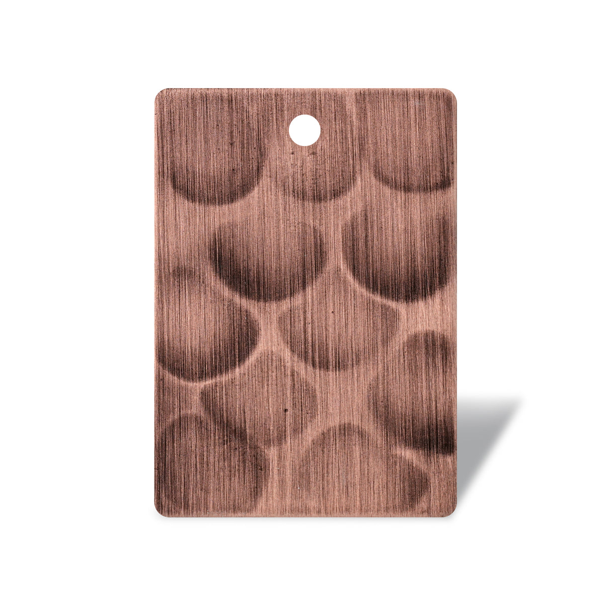 Artisan Vent Hood Antique Copper Soft Hammered Sample