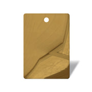 Artisan Vent Hood Polished Mirror Brass Color Sample
